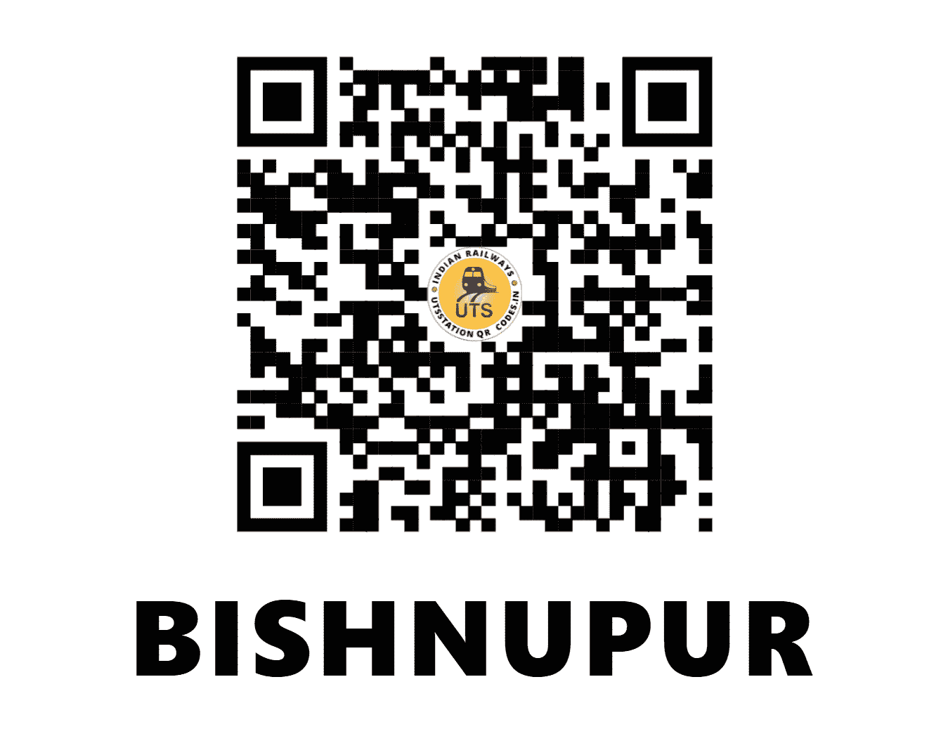 UTS QR Code for BISHNUPUR - VSU - SE (WEST BENGAL)